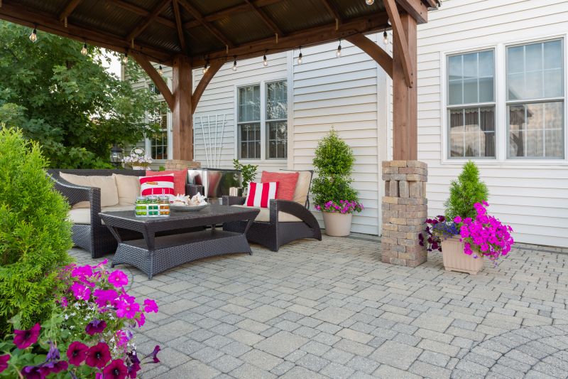 Paver Patio with a Classic Pattern